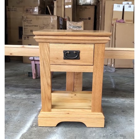 French Oak : Tủ Gỗ Sồi 1 Ngăn Kéo Trang Trí